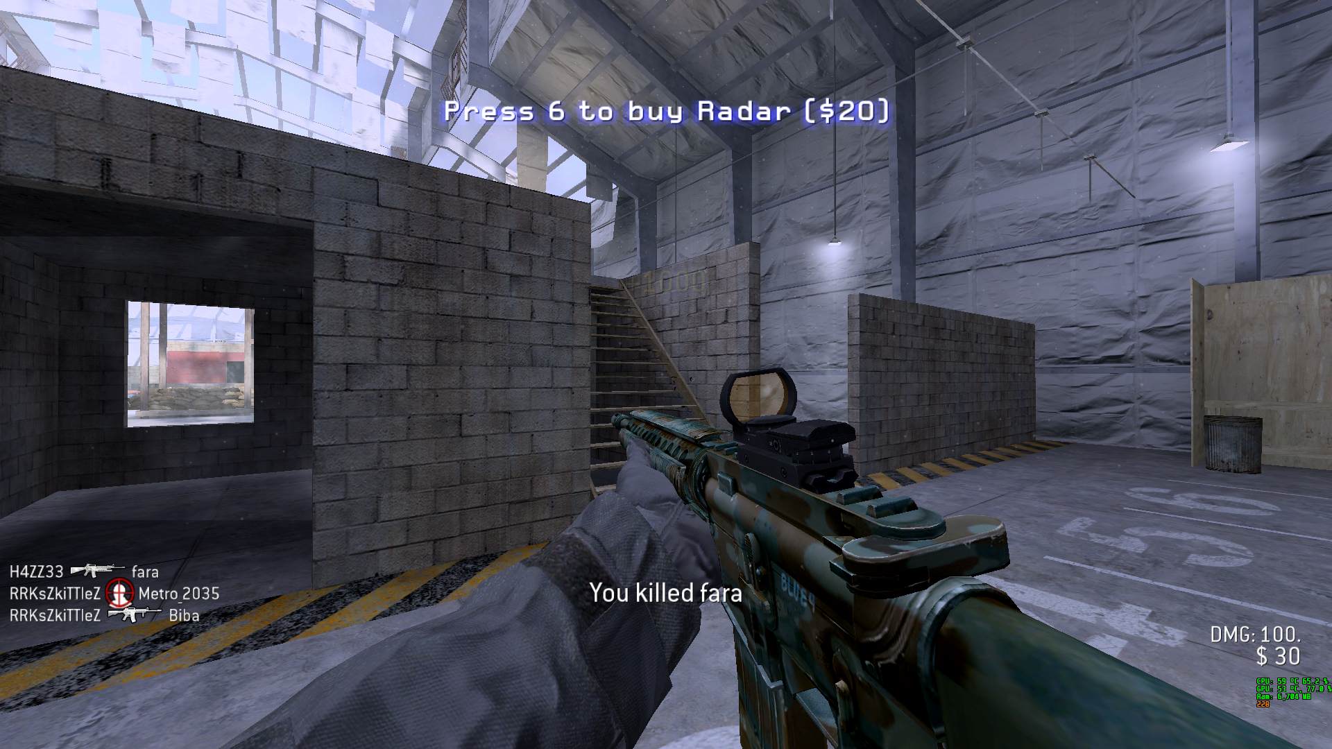 H4ZZ33, mp_killhouse, [AX] Hardcore HighXP FFA NEW MOD - ax-servers.hu