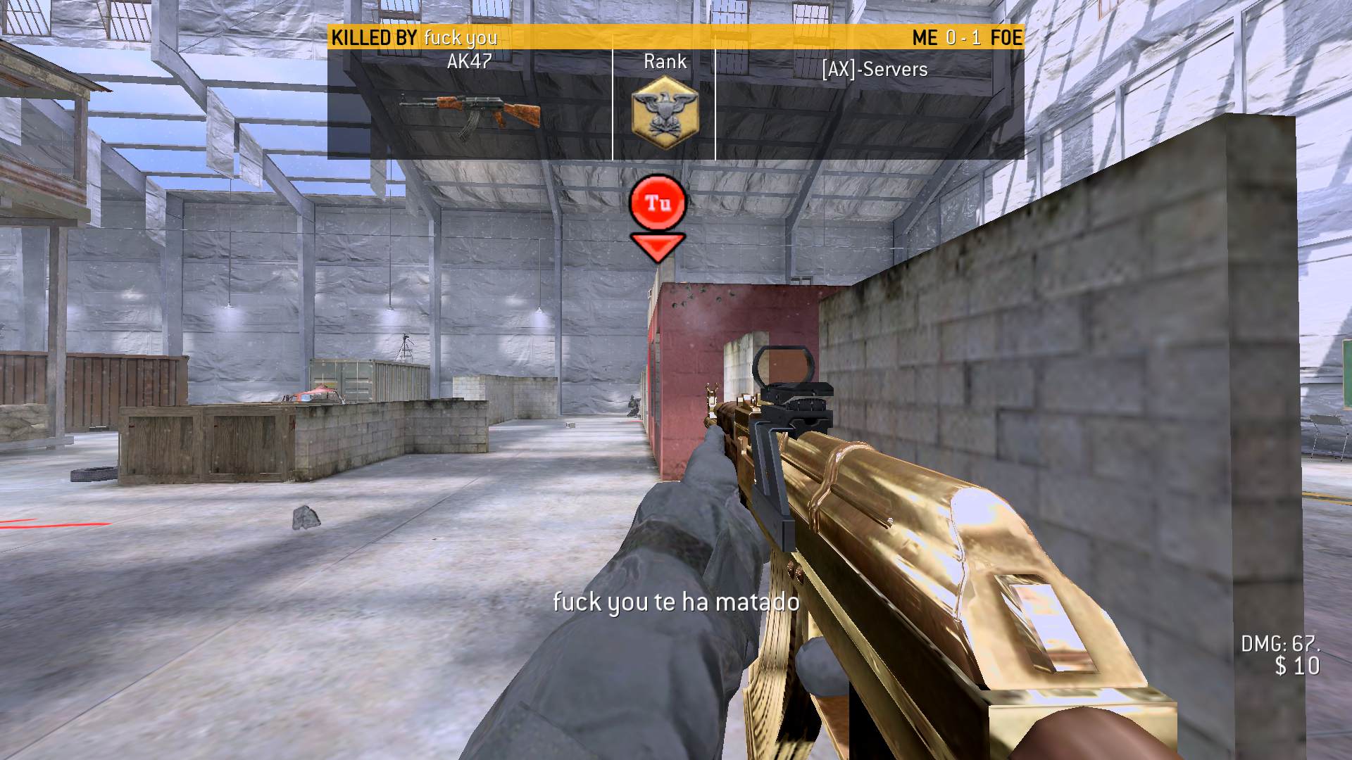 KvSu30Mk, mp_killhouse, [AX] Hardcore HighXP FFA NEW MOD - ax-servers.hu