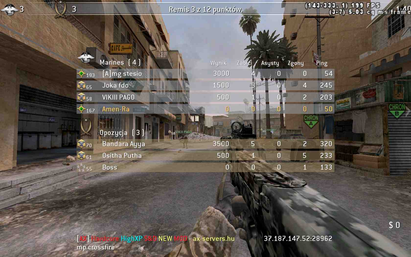 Amen-Ra, mp_crossfire, [AX] Hardcore HighXP S&D NEW MOD - ax-servers.hu
