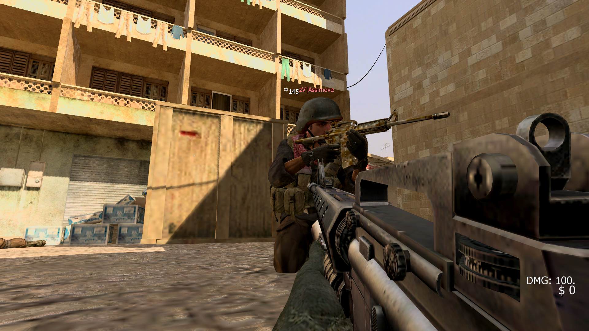 MAFIOZNIK, mp_showdown, [AX] Hardcore HighXP FFA NEW MOD - ax-servers.hu