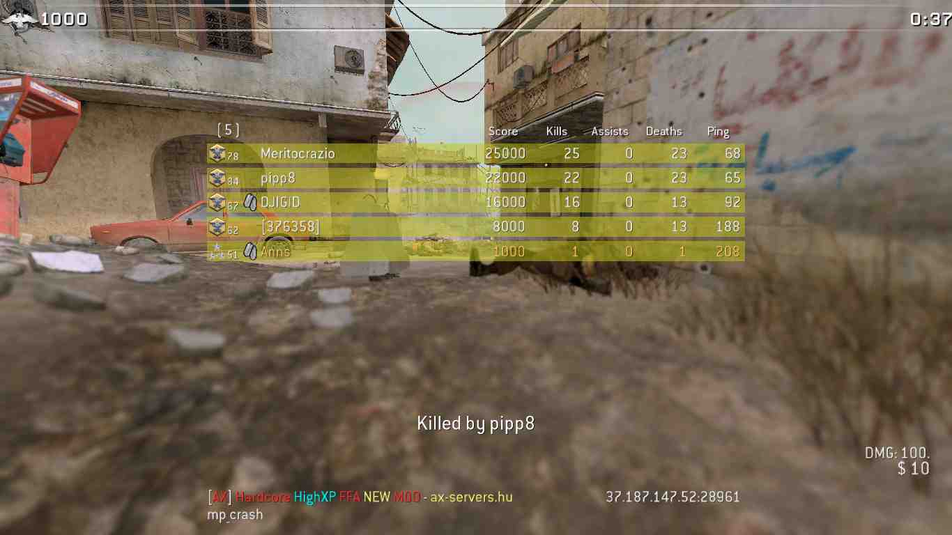 Anns, mp_crash, [AX] Hardcore HighXP FFA NEW MOD - ax-servers.hu